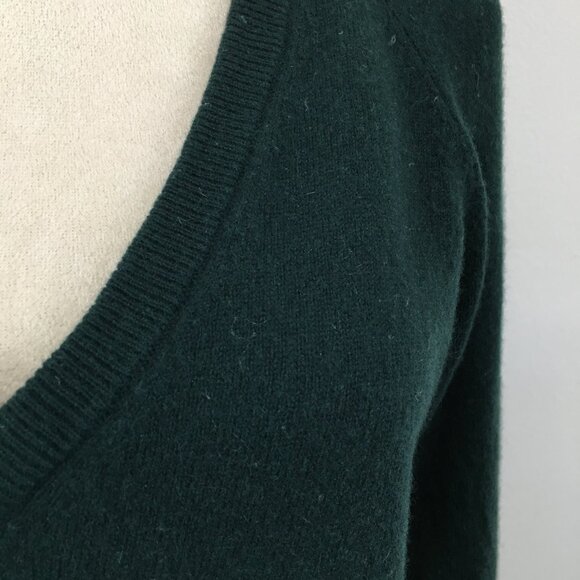 EQUIPMENT Dark Green 100% Cashmere Knit Pullover Sweater - Picture 8 of 12